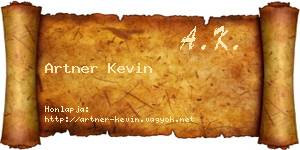 Artner Kevin névjegykártya